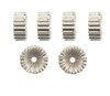 4mm Corrugated Rondel Silver Sterling Silver Beads Pk/10