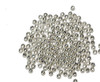 2.5mm Smooth Round Silver Metalized Plastic Beads Pk/200