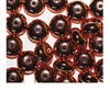 6x10mm Rondel Copper Metalized Plastic Beads Pk/30