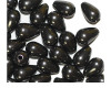 8mm Teardrop Pewter Metalized Plastic Beads Pk/40