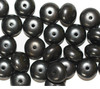 6x10 Rondel Pewter Metalized Plastic Beads Pk/30