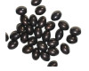 8mm Oval Pewter Metalized Plastic Beads Pk/30