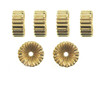 6mm Corrugated Rondel Gold 14kt Gold Filled Beads Pk/10