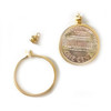 Coin Holder Bezel for USA Penny 1 cent Goldtone