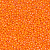 11/0 Czech Glass Seed Beads Opaque Rainbow Light Orange