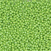 11/0 Czech Glass Seed Beads Opaque Rainbow Lime Green