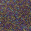 11/0 Czech Glass Seed Beads Opaque Rainbow Black