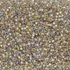 11/0 Czech Glass Seed Beads Gold Lined Rainbow Crystal