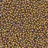 11/0 Czech Glass Seed Beads Opaque Rainbow Gold
