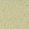 11/0 Czech Glass Seed Beads Satin Pearl Pale Lemon