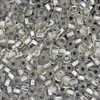 6/0 Czech Glass Seed Beads Silver Lined Crystal