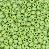 6/0 Czech Glass Seed Beads Matte Light Green