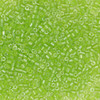 11/0 2-Cut Czech Seed Beads Luster Lime Green