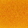 13/0 Czech Glass Seed Beads Transparent Orange
