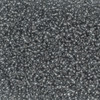 13/0 Czech Glass Seed Beads Transparent Gray