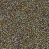 14/0 Czech Glass Seed Beads Metallic Rainbow Brown
