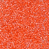 12/0 3-Cut Czech Glass Seed Beads Luster Orange