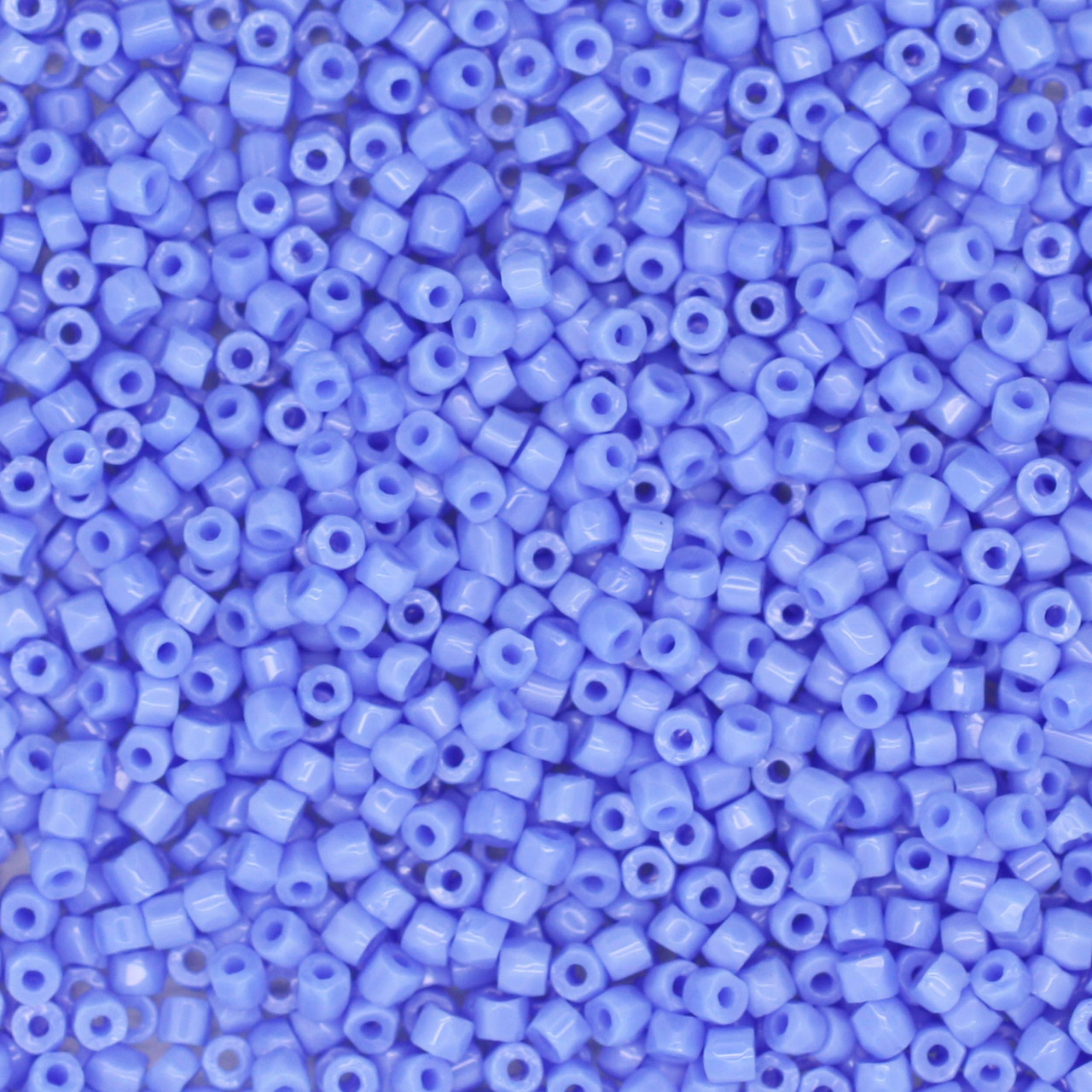 9/0 3-Cut Czech Glass Seed Beads Opaque Light Blue