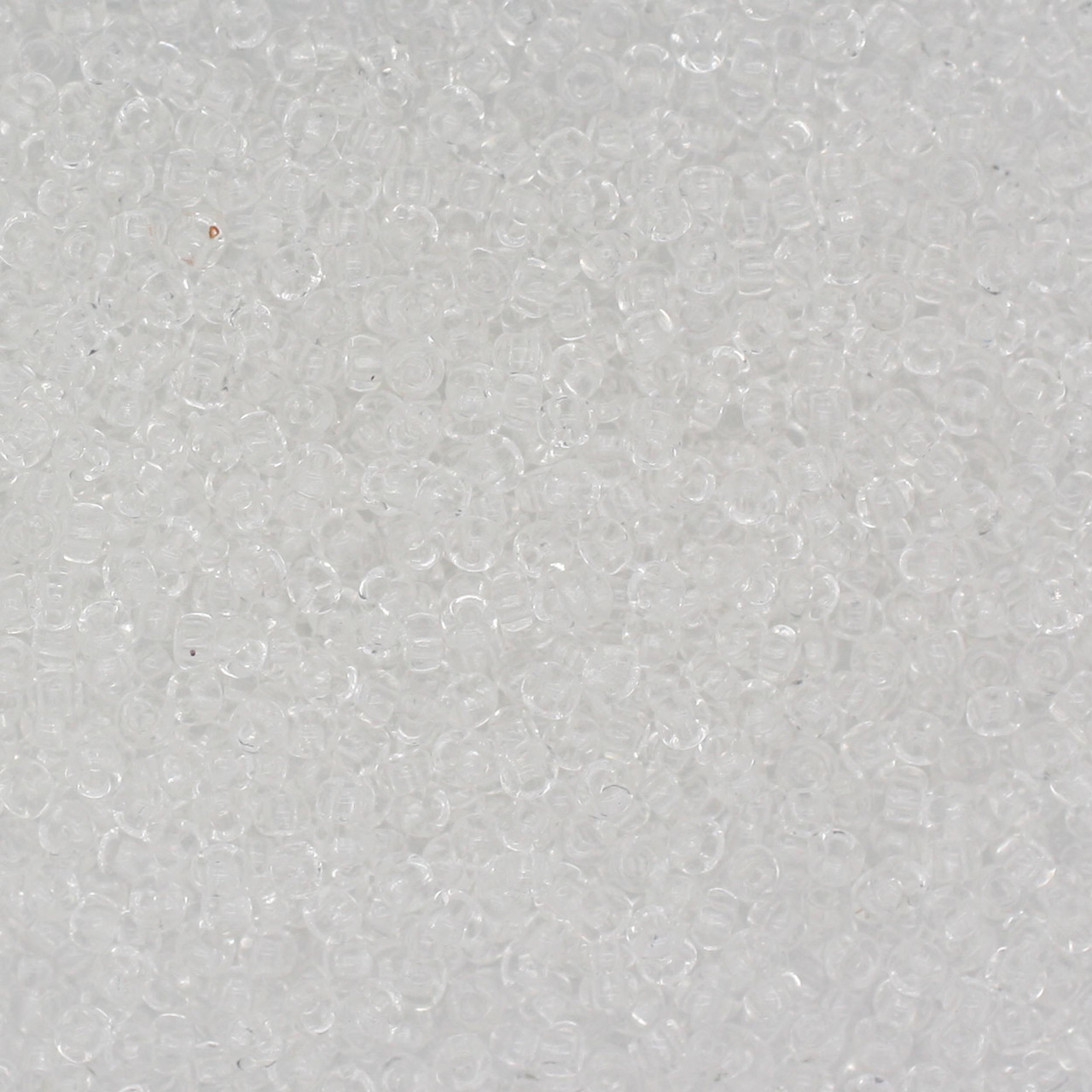 10/0 Czech Glass Seed Beads Transparent Crystal