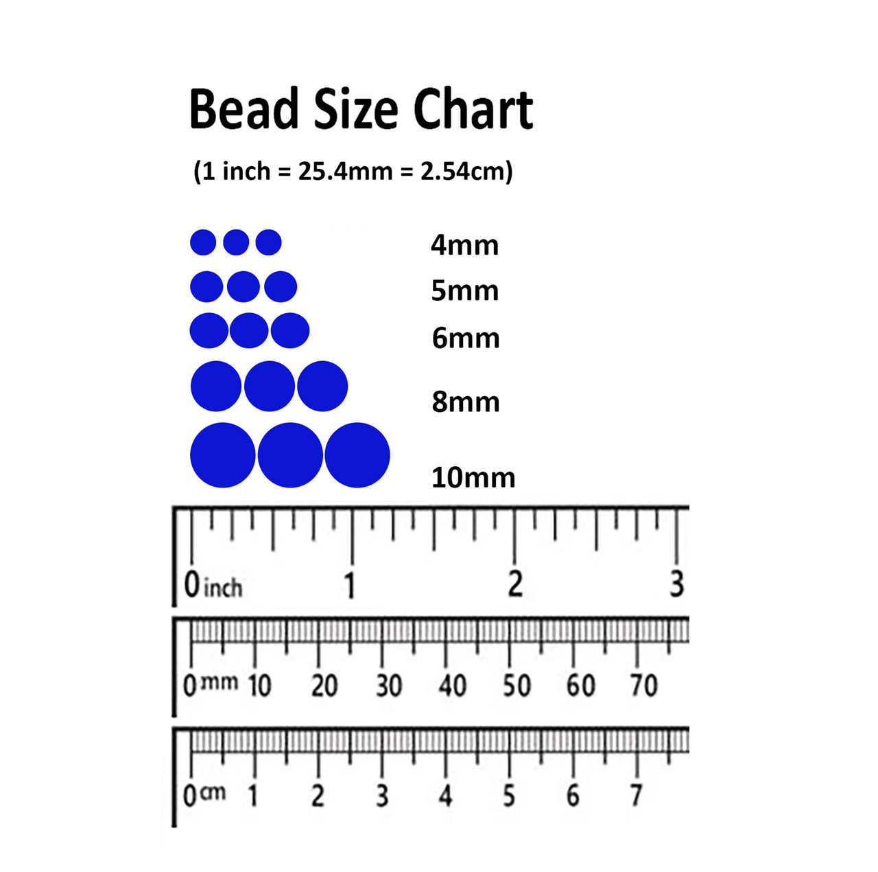 Round Bead Size Chart