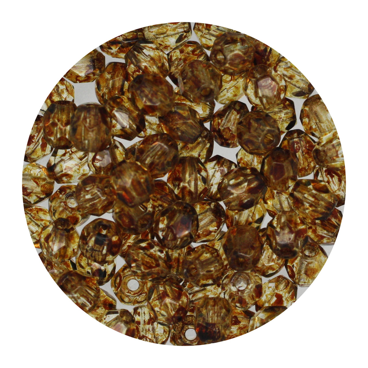 4mm Czech Fire Polished Beads Spice Decora
