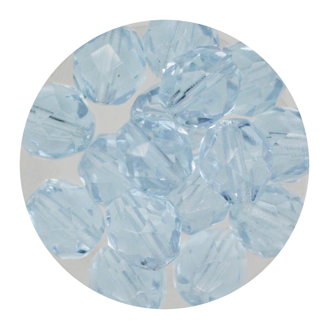 8mm Czech Fire Polished Beads Alexandrite Transparent