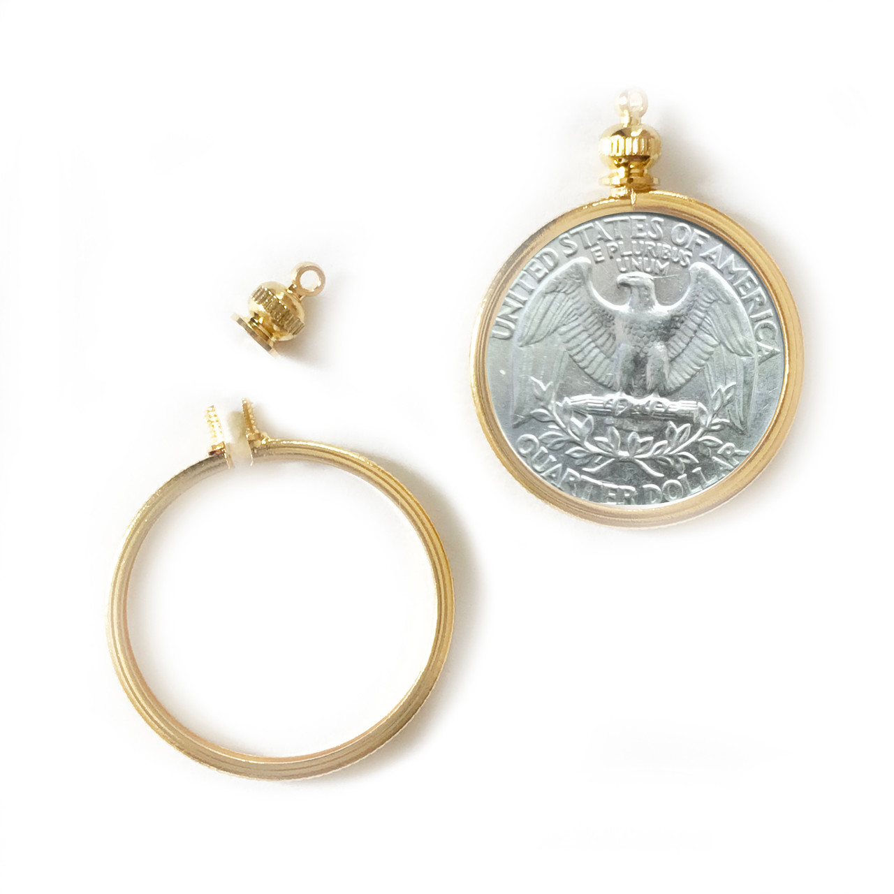 Quarter coin holder