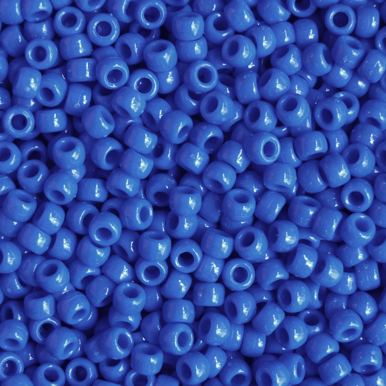 Crow Pony Bead Bright Blue Opaque