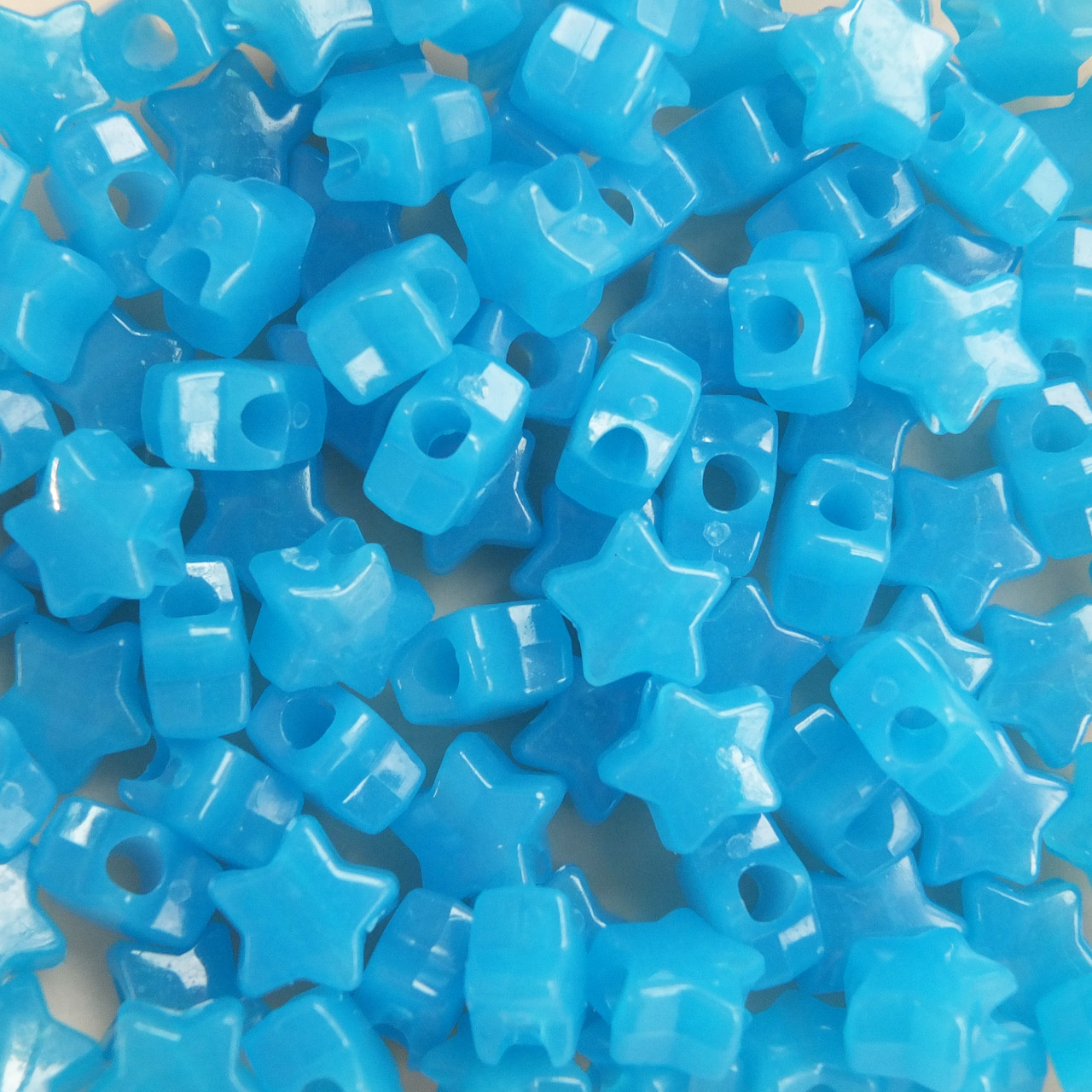 Star Pony Bead Blue Nightglow