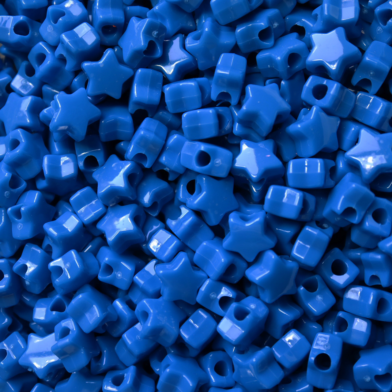 Star Pony Bead Blue Opaque Star Pony Bead Blue Opaque