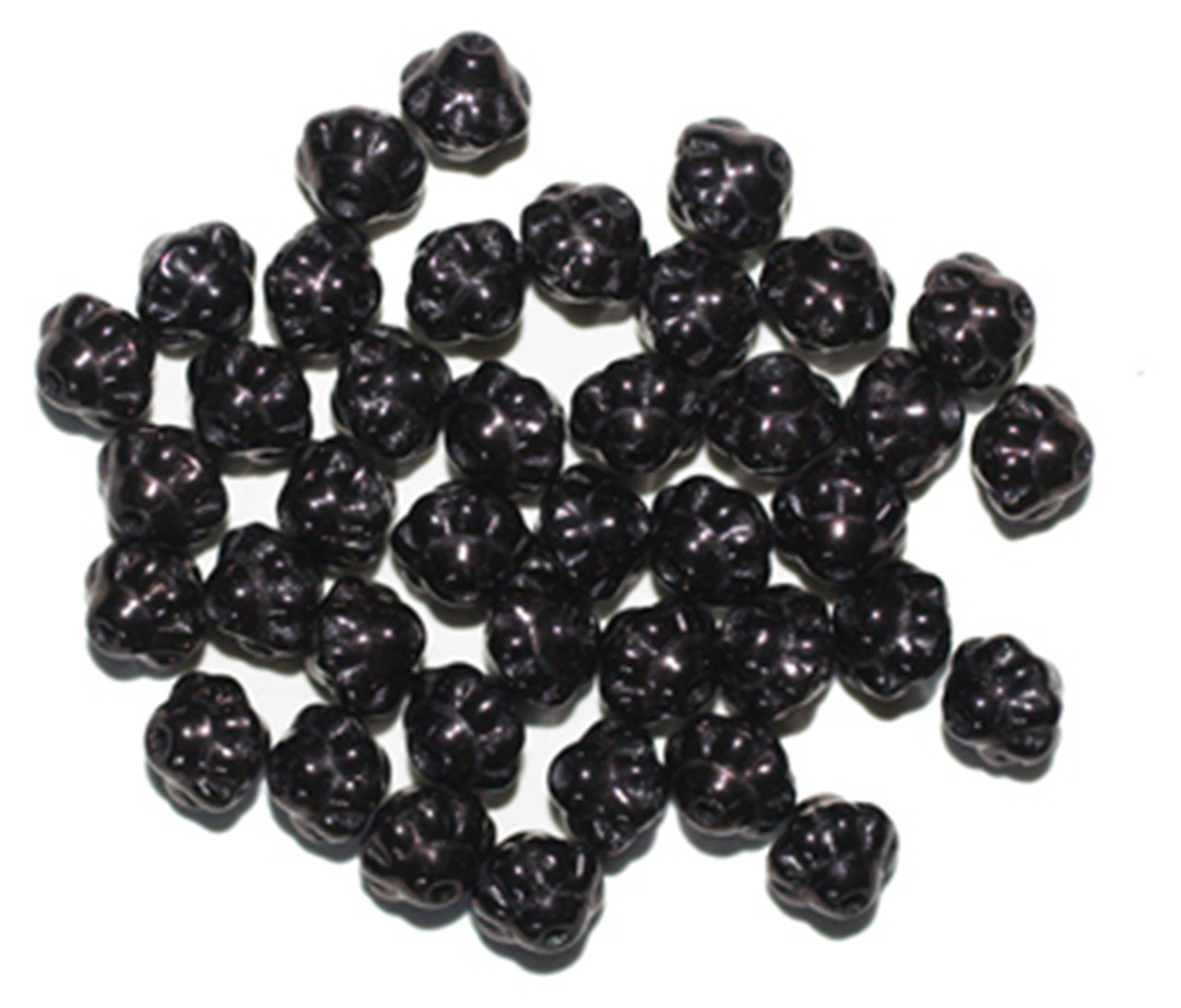 Dark Bronze Mini Crown Czech Pressed Glass Beads 5mm pk/40