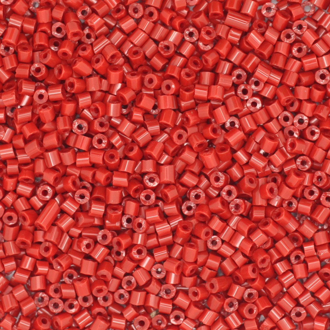 11/0 2-Cut Czech Seed Beads Opaque Dark Red