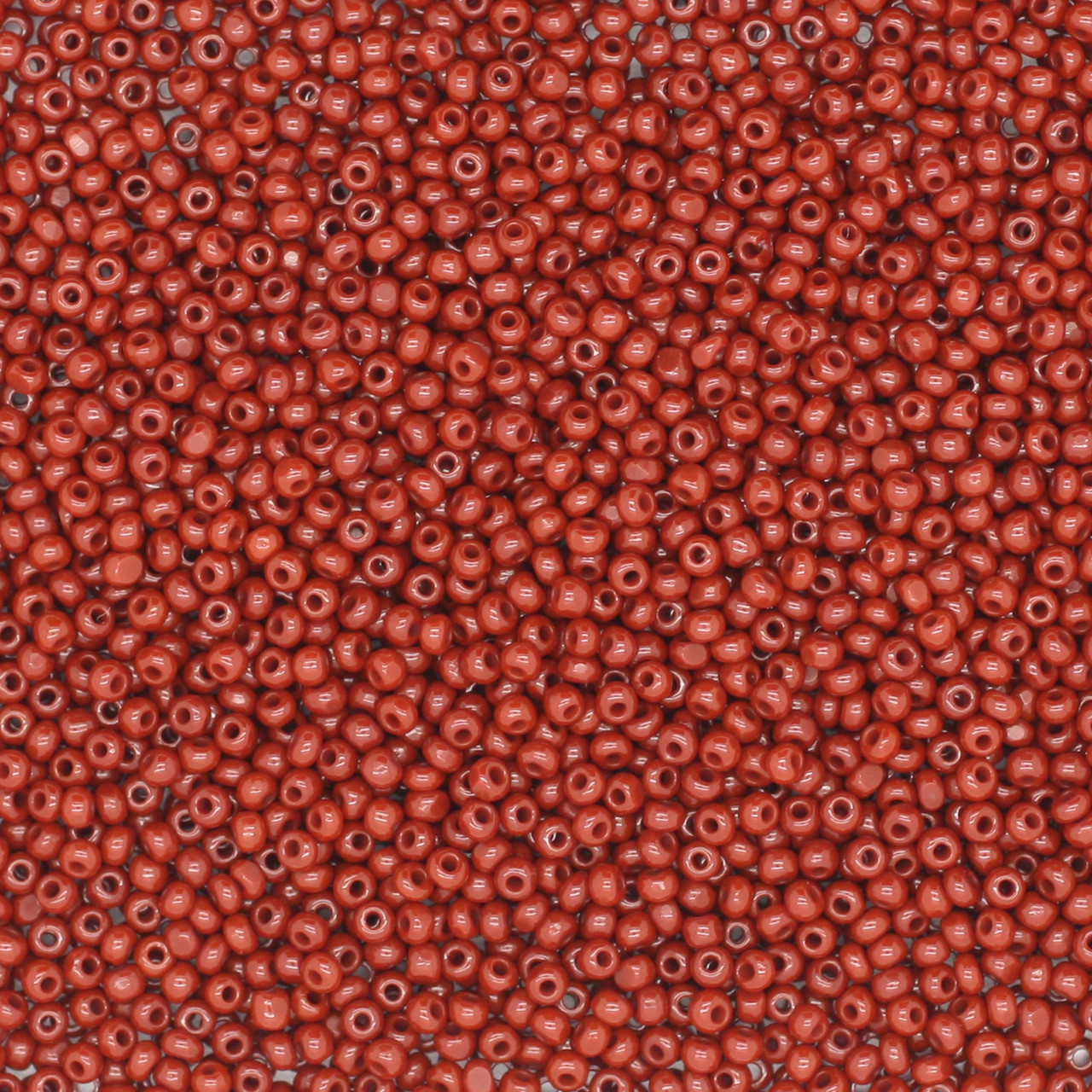 13/0 Charlotte Cut Czech Glass Seed Beads Opaque Brown