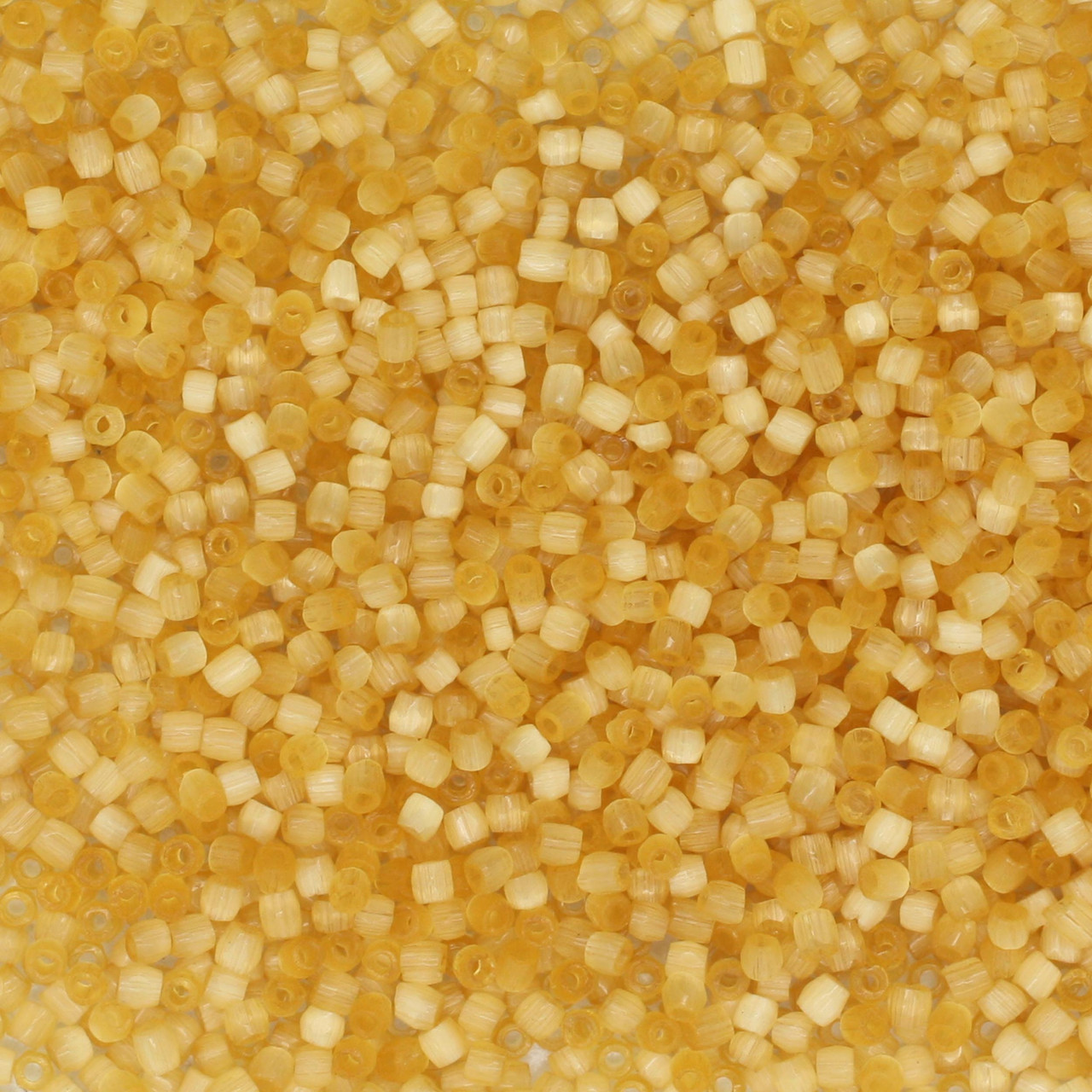 12/0 3-Cut Czech Glass Seed Beads Satin Topaz