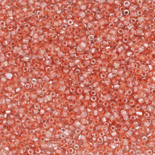 12/0 3-Cut Czech Glass Seed Beads Lined Light Orange 12/0 3-Cut Czech Glass Seed Beads Lined Light Orange
