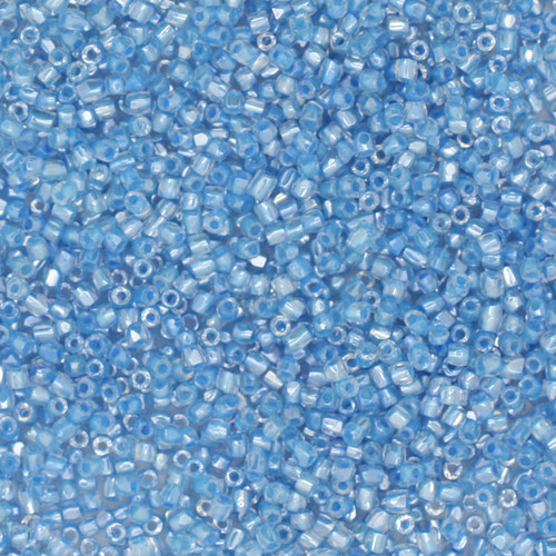 12/0 3-Cut Czech Glass Seed Beads Lined Blue 12/0 3-Cut Czech Glass Seed Beads Lined Blue
