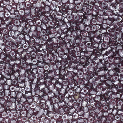 9/0 3-Cut Czech Glass Seed Beads Luster Amethyst