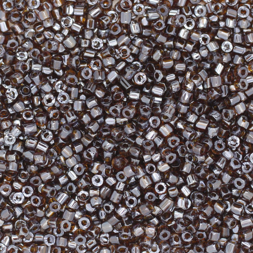 9/0 3-Cut Czech Glass Seed Beads Luster Dark Amethyst