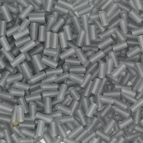 Czech Bugle Beads Size 2 Matte Gray Hematite Czech Bugle Beads Size 2 Matte Gray Hematite
