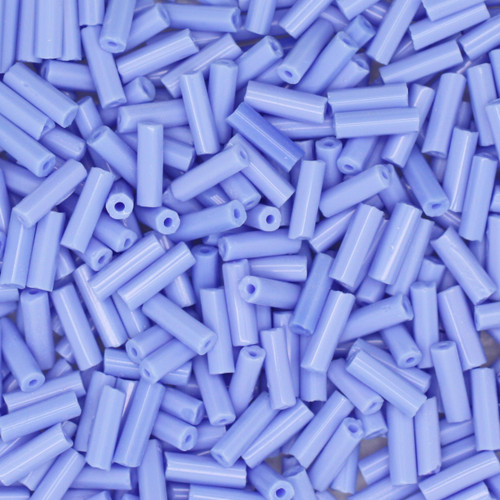 Czech Bugle Beads Size 3 Opaque Blue