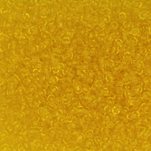 10/0 Czech Glass Seed Beads Transparent Yellow 10/0 Czech Glass Seed Beads Transparent Yellow