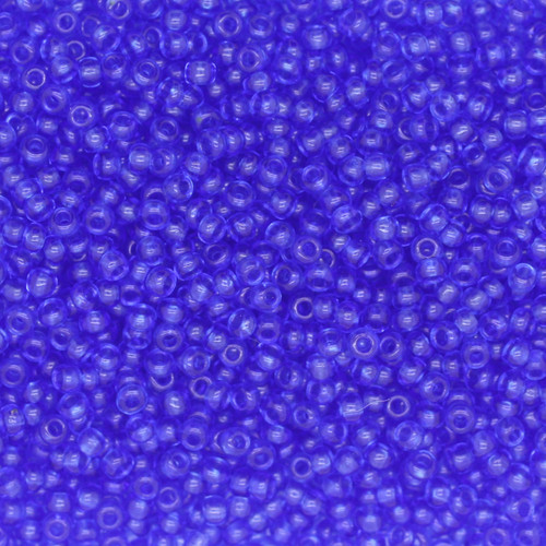 10/0 Czech Glass Seed Beads Transparent Medium Blue 10/0 Czech Glass Seed Beads Transparent Medium Blue