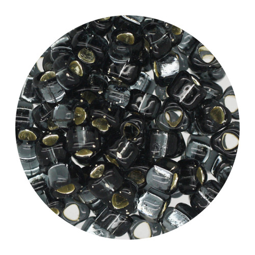 5/0 Japanese Glass Triangle Beads Silver Lined Gray