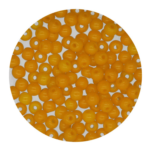 Orange Opaque 3mm Round Czech Glass Beads Orange Opaque 3mm Round Czech Glass Beads