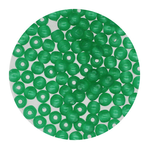 Green Opal 3mm Round Czech Glass Beads Green Opal 3mm Round Czech Glass Beads