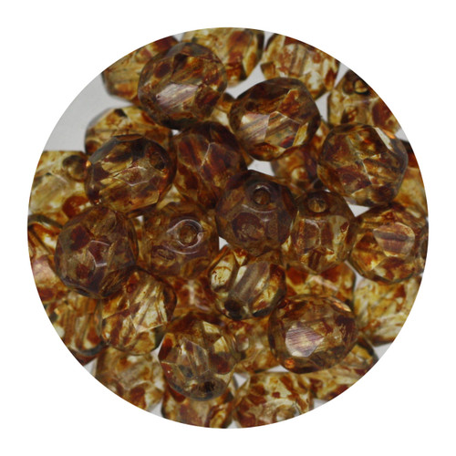 6mm Czech Fire Polished Beads Spice Decora