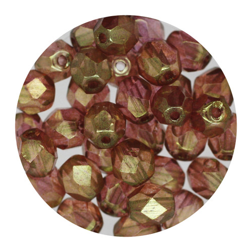 6mm Czech Fire Polished Beads Heather Decora