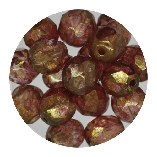 8mm Czech Fire Polished Beads Heather Decora