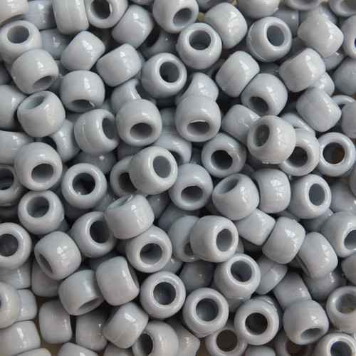 Crow Pony Bead Gray Opaque Crow Pony Bead Gray Opaque