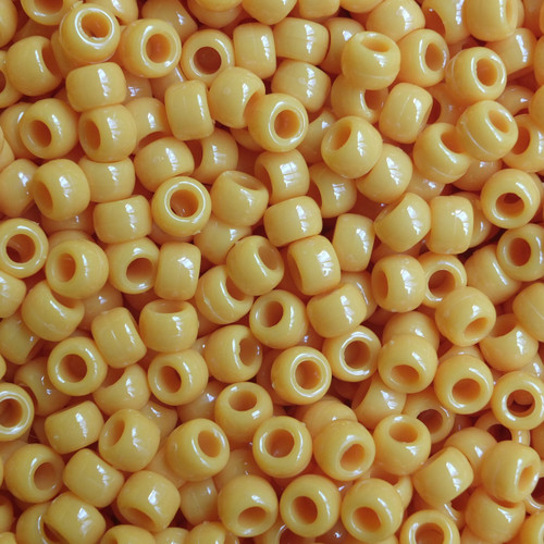 Crow Pony Bead Marigold Orange Opaque